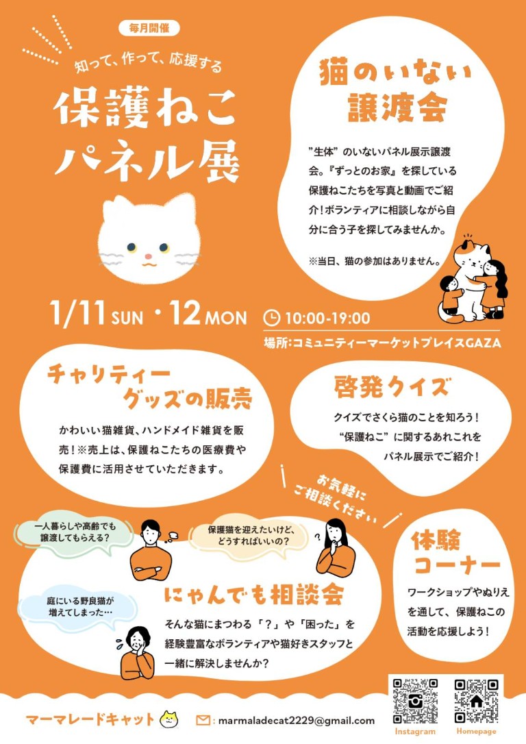 保護ねこパネル展